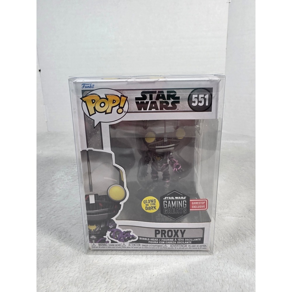 Funko Pop Star Wars Gaming Greats Proxy 551 GameStop Exclusive Glow in the Dark